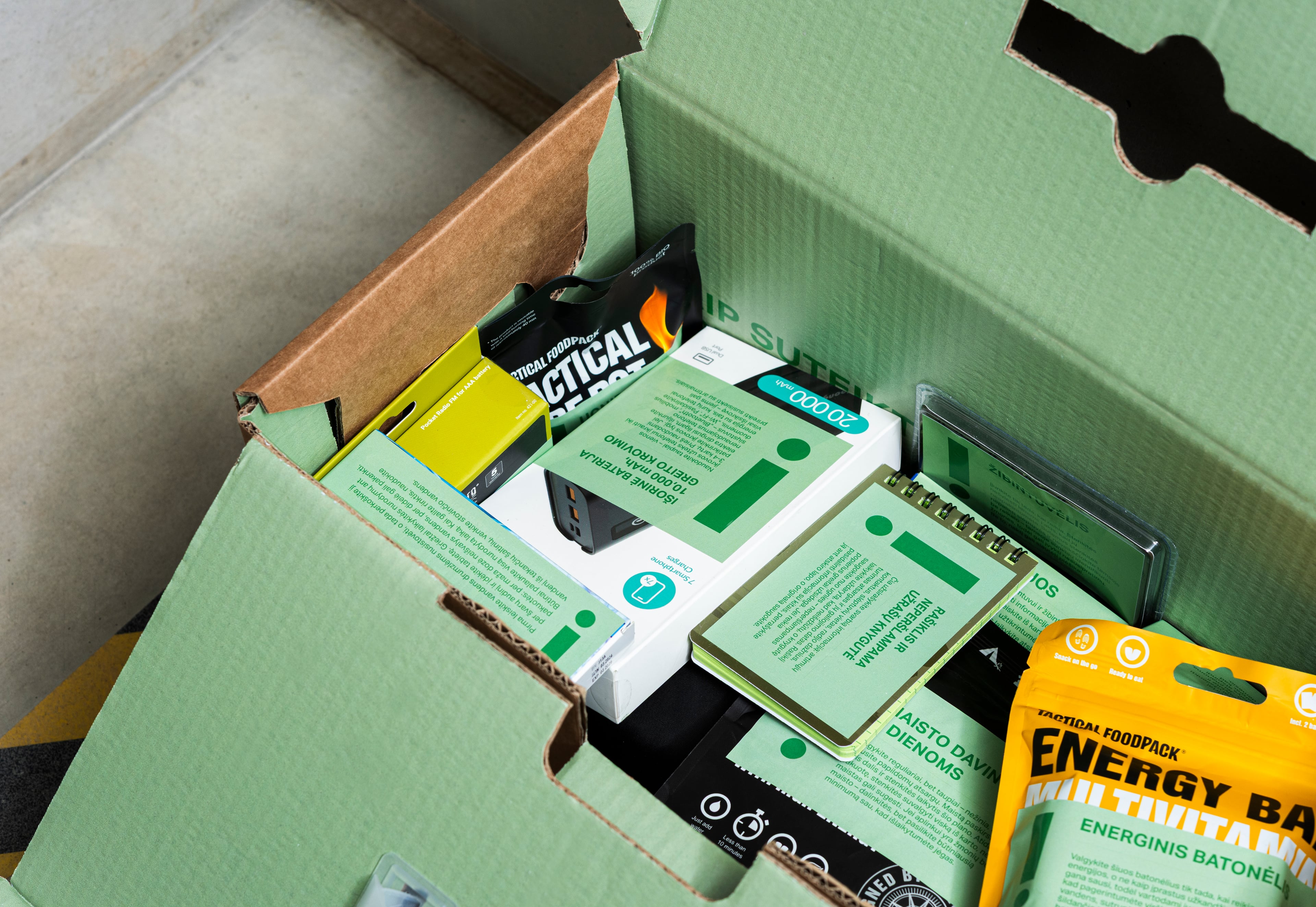 Green Box packaging by PinProof